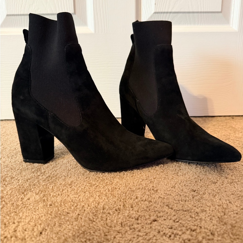 Steve Madden Black Ankle Boots 7.5